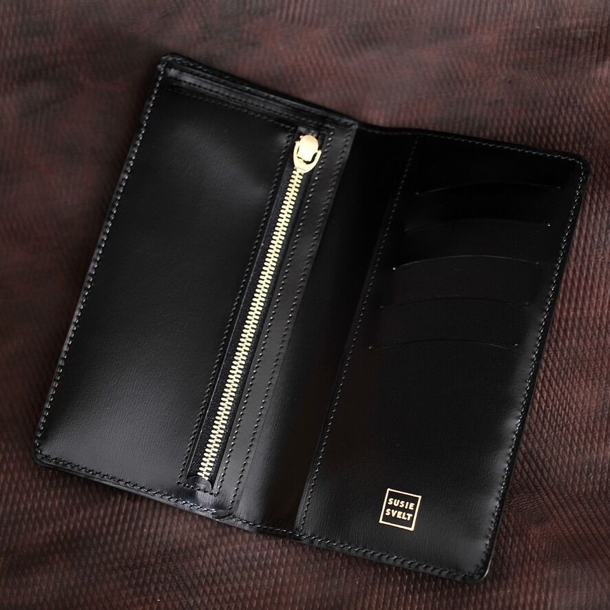 MODERATO - Box Calf Long Wallet – SusieSvelt