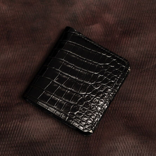 PRESTO - Crocodile Leather Minimal Wallet