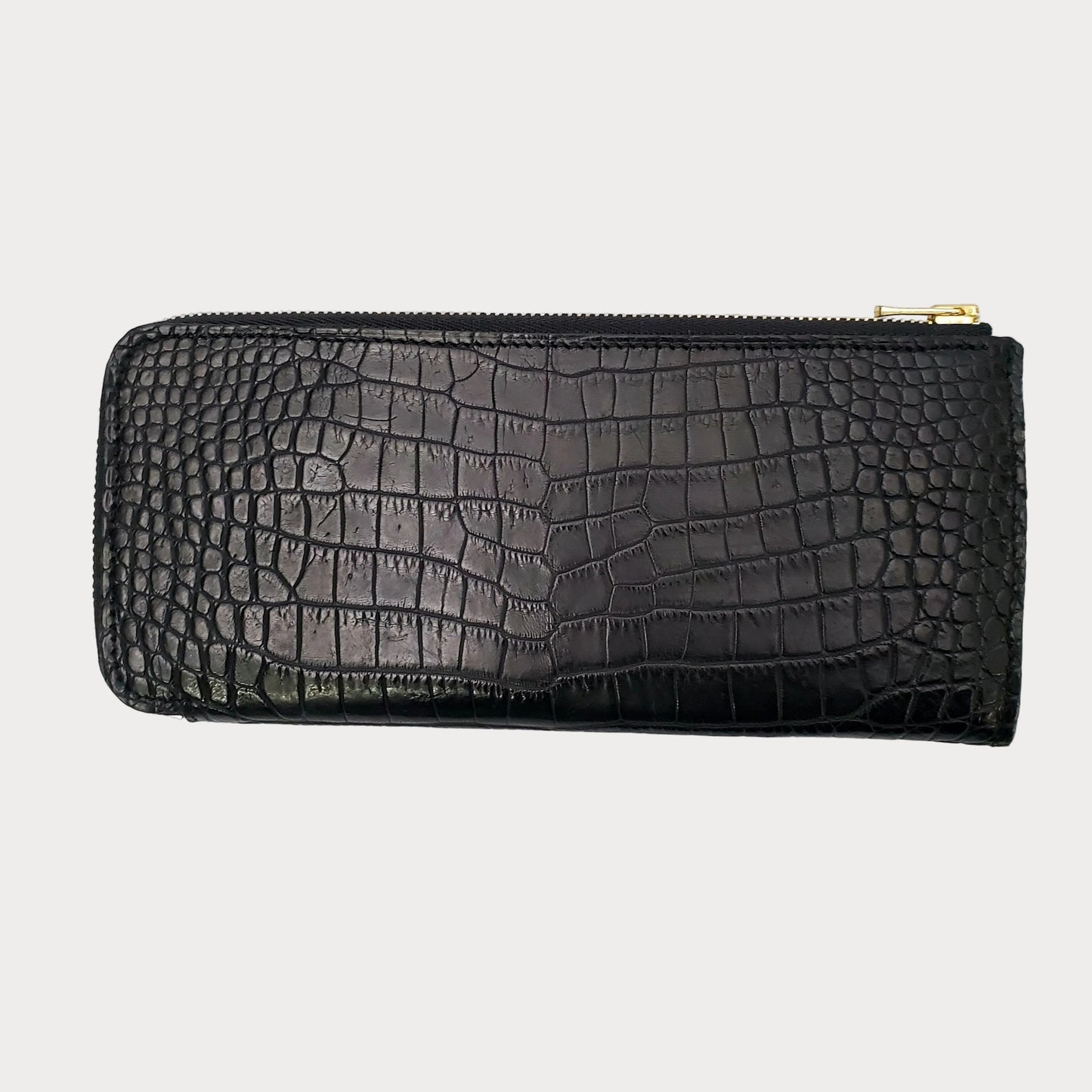 GLISSIÉRE - Crocodile Leater Fastener Wallet