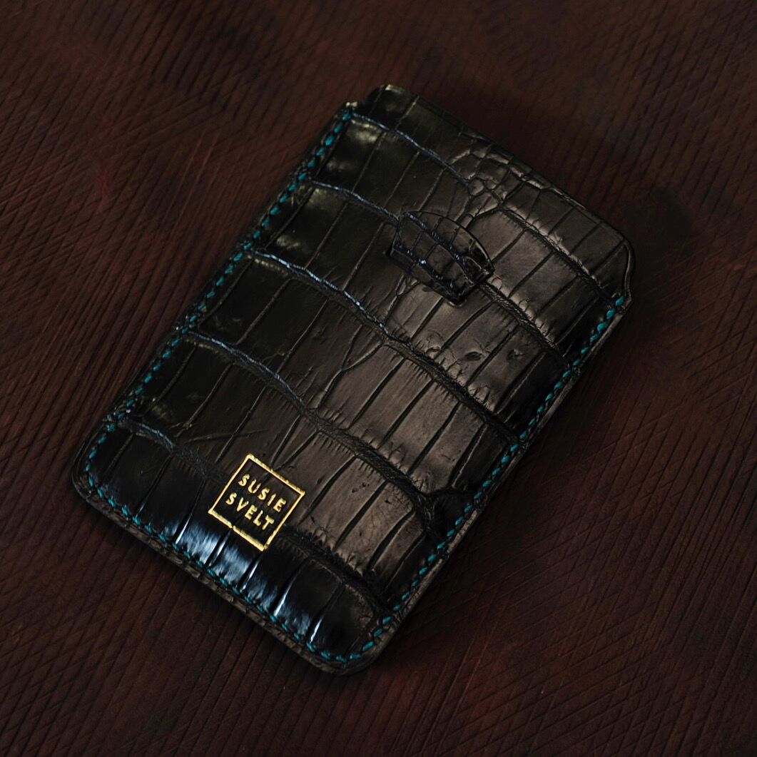 Jumpin' Jack - Crocodile Leather Tongue Cardcase