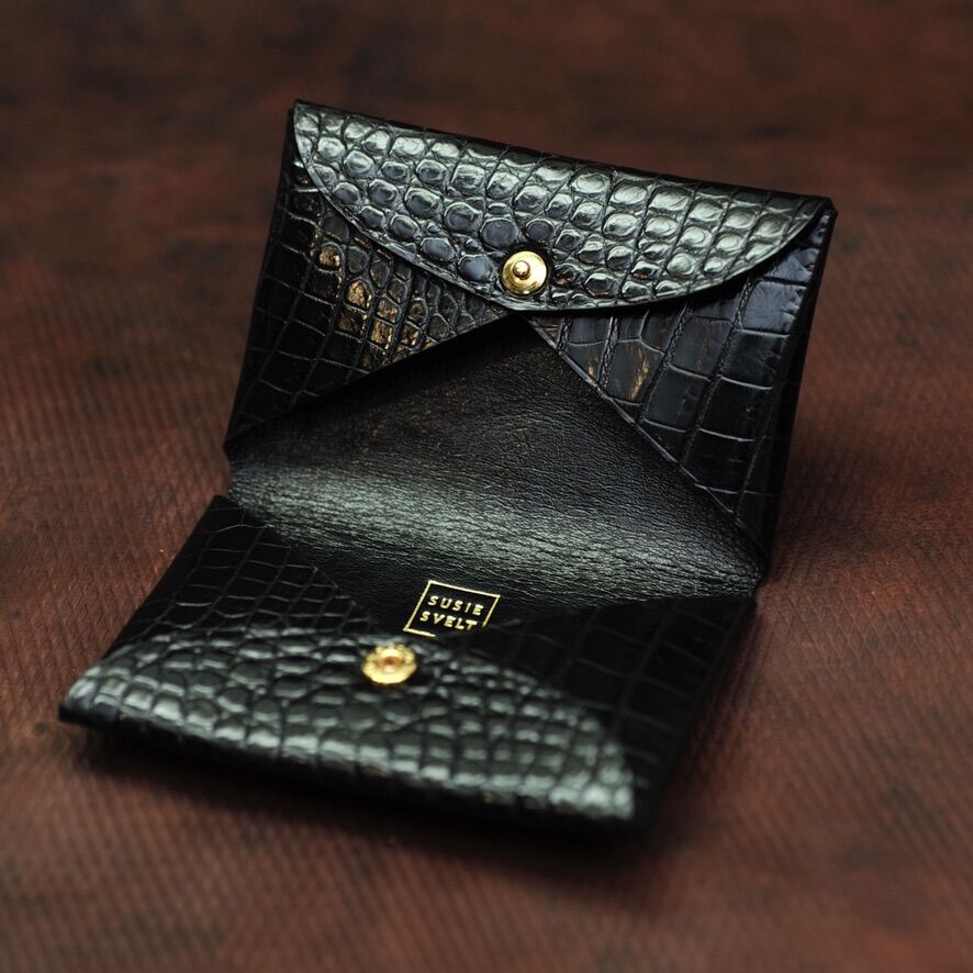 ENVELOPE - Crocodile Leather Cardcase